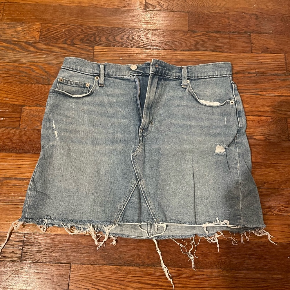 Gap denim mini skirt size 8